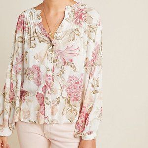 Frye x Anthropologie Elden Floral Blouse